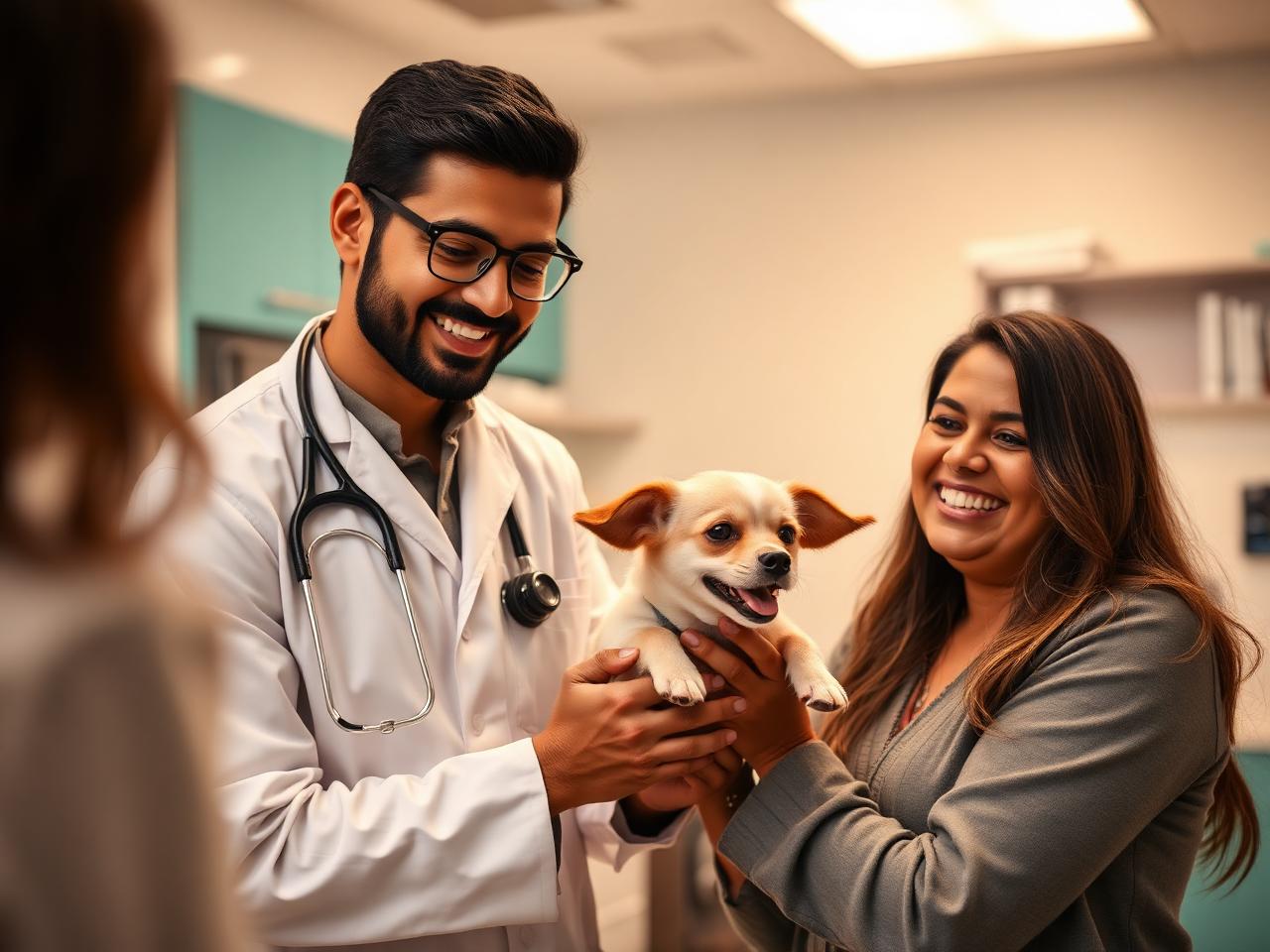 Veterinary consultation at Annai Abhirami Pet Centre, Lawspet